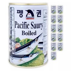 펭귄 꽁치 통조림 보일드 팽귄 꽁치캔 400g 12개