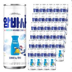 암바사 캔 250ml x 30개 업소용 탄산음료, 250ml x 30