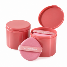 르세라 쿠션퍼프 메이크업 스펀지 쿠션 파운데이션 물방울 퍼프, 2세트, 핑크