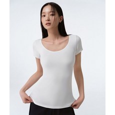 MUSINSA STANDARD WOMAN [쿨탠다드] 우먼즈 스쿱 넥 언더셔츠 [화이트]