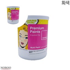 페인트 수성 외부용 계란광 회색 1L, 회색19-3900