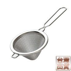 芙詩雅烘焙坊 304不鏽鋼超細雙層濾網 6.5cm 濾茶網 過濾器 果泥濾網 雙層錐形濾茶器, 1個, 單一顏色