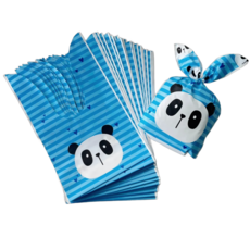 모디안 구디백 단체 포장 보자기형 선물 봉투 13.5 x 22 cm, 팬더, 50개