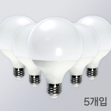 LED 볼구 E26 주광색 전구색 에디슨전구 카페조명 인테리어용전구 벌브 KS인증, 롱타입14W (G95), 전구색(2700K), 5개
