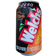 웰치스 오렌지 맛 제로, 355ml, 1개