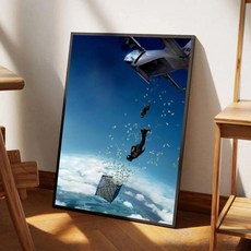 영화 포인트 브레이크 자기 접착 아트 방수 종이 스티커 커피 하우스 룸 벽장식, 1개, 6. HEI-5