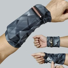 跑步透氣手機包運動手腕通用薄款運動汗巾手包夏季騎行手腕零錢包