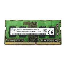 SK HYNIX HMA851S6CJR6N 4GB 1RX16 DDR4 SO-DIMM PC4-19200 2400MHZ 노트북 메모리