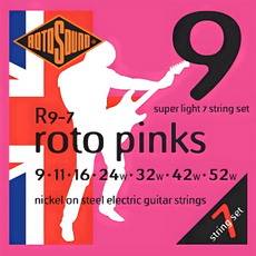 Rotosound R10-7 Roto Yellows 7弦 電吉他弦 鎳弦 英國製造, 1個, R9-7