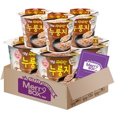 간편식세트 옛날 구수랑 누룽지컵 {큰컵3+소컵3}+메세지카드, 1세트, 30g