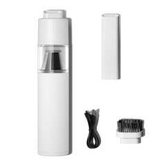 비브르 무선 미니 차량용 핸디 청소기 + 스탠 헤파필터, 화이트