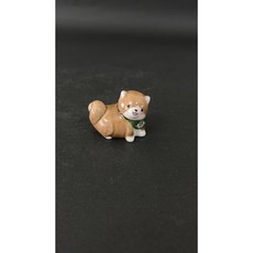 東昇瓷器餐具 粉柴犬造型筷架, 1個, 咖啡