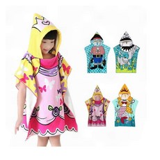 아동 비치 타올 해변 후드 수영 캐릭터 두건 속건 흡수 물놀이 가운