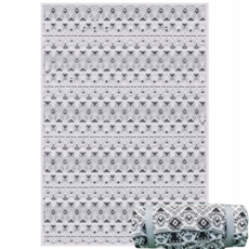 여온 프리미엄 두꺼운 대형 돗자리 매트 휴대용 피크닉매트 텐트 바닥매트 방수 캠핑매트, Moroccan Black(모로칸 블랙)