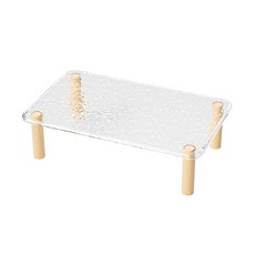 懶懶喵 卡諾平台 倉鼠平台 水波紋路 倉鼠爬梯 多功能平台 小寵桌子 造景平台, 1個, 冰魄透空間平台, 冰魄透