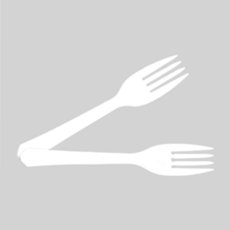 개별포장 일회용 포크(100개), 완전 개별 포장 포크(백색)100개, 1개