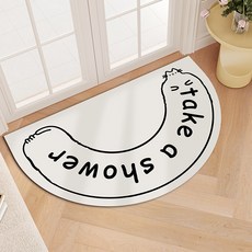 코코복 프리미엄 빨아쓰는 규조토 고양이 논슬립 소프트 발매트, 긴 고양이, 1개