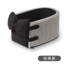 소형견 반려견카시트 콘솔카시트 중형견 차시트 이동장 콘솔 애견, 클래식블랙