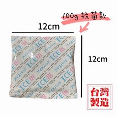 台灣製造 ICE pa 保冷劑 20g 吸水款, 1個, 100g⚡10入抗菌材質12*12cm