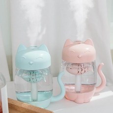 레토 3 in 1 고양이 미니가습기 + USB램프 + USB선풍기, KHD01(민트)