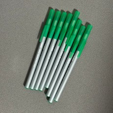 빅 BIC 울트라 라운드 스틱 그립 볼펜 1.2 mm 그린잉크 8개입