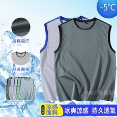 運動背心男 美式吸濕排汗涼感背心 無袖上衣 跑步速乾透氣排汗衫 健身男生背心