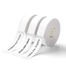 Marklife 3Rolls 라벨 P15 열 접착 스티커 테이프 P15 P12 D30 M110 M220 M1 라벨 가정용 비즈니스, 3Rolls Label