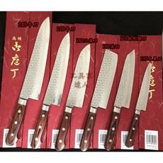 工具家達人 堺實光 JIKKO 牛刀 三德刀 水果刀 日本製 口金牛刀 鎚目 大馬士革 廚刀 料理刀 菜刀, 1個, 170mm劍形廚刀,店家額外開鋒