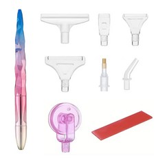 보석십자수도구 펜세트 DIY 도구세트 다이아몬드페인팅 공예 키트, 블링핑크9종, 1세트