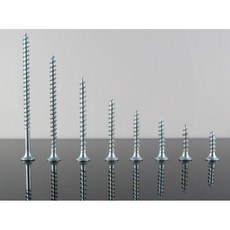 螺絲五金總匯8# 4.2mm喇叭頭木螺絲水泥螺絲100PCS高張力鍍鋅粗牙符合ROHS、REACH, 1個, 8#(4.2mm),M4.2x25mm(8#x1")