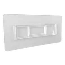 긴 벽걸이용 접착스티커, 1개, 투명