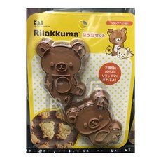 日本 KAI 貝印 拉拉熊 造型餅乾壓模 2入裝, 1個