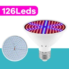 150W 풀 스펙트럼 LED 성장 전구 E27 접이식 실내 식물 조명 220V 온실 텐트 채소 과일 꽃 재배 조명, 02 Red Blue 126leds, 01 LED 칩