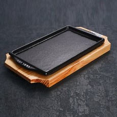 무쇠 주물팬 사각 장어판 4호, 23cm