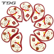 기타 티디지 럭키키티 아이언 헤드 커버 4 S, 1개