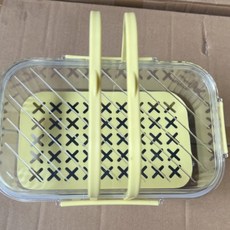 行動式水果保鮮盒, 黃色一個裝, 1套