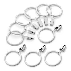 로즈퀸 커튼 집게링 커텐 링고리 32mm, 10개, 화이트