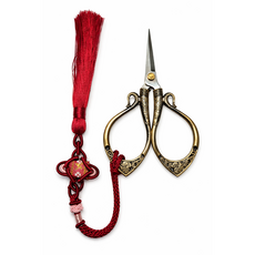 로잘린 쥬얼리 레트로 공예용 가위 DIY 전문가 가위, 황동색, 1개