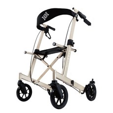 海夫健康生活館 福來臨 機械式助行器 Flying 助行 散步 購物車, 1個, 40公分,香檳金
