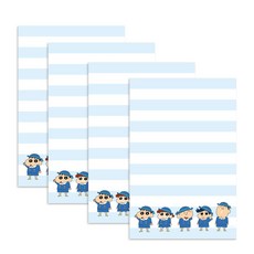 [짱구는 못말려]메모지, 4개, 80매, 유치원