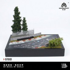 1:64 紐柏林賽道場景 模型車背景 拍照道具 擺設收藏, 1個
