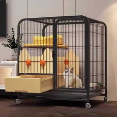 고양이 격리장 길냥이 격리 울타리 분만실 출산, 1개, 2단 화이트 78x55x85 고급구성