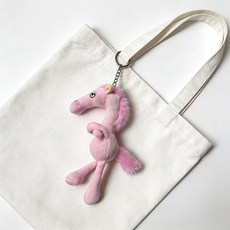 Tiger Pavilion 말 모양 키홀더 14cm, 1개, 핑크