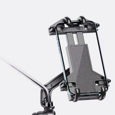 升級款電動車手機座小頭盔自行車手機座電瓶摩托車外賣騎手手機座導航支架遮陽防雨, 八爪後照鏡【可配遮陽】