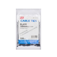 케이디와이 케이블타이 소포장, 100개, 흑