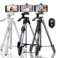 셀루미 카메라 스마트폰 삼각대 SEL-TRD150 리모컨 풀세트, 매트블랙 풀세트