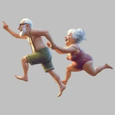 13x10cm 재미있는 실행 사랑스러운 노인 커플 자동차 범퍼 창 스티커 트럭 밴 패션 데칼 비닐 소재, 01 JT608-PVC-13x10cm, 01 13x10cm