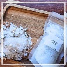 白色鼠尾草淨化鹽、魔法鹽 150g 淨化空間氣場、魔法儀式、快速轉化能量, 1個