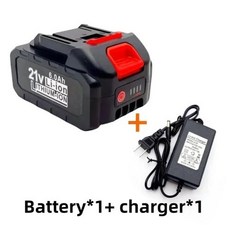 21V 이온 배터리 5S1P 5S3P 충전식 6000MAH 5S2P 9000MAH 공구 3000MAH 전동, 01 6.0Ah 1PSC charger