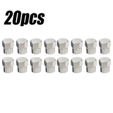 1-50pcs 자동차 타이어 밸브 스템 캡 육각 타이어 밸브 스템 커버 모든 타이어 밸브 액세서리 용 범용 휠, 02 20pcs